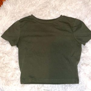 short green tee